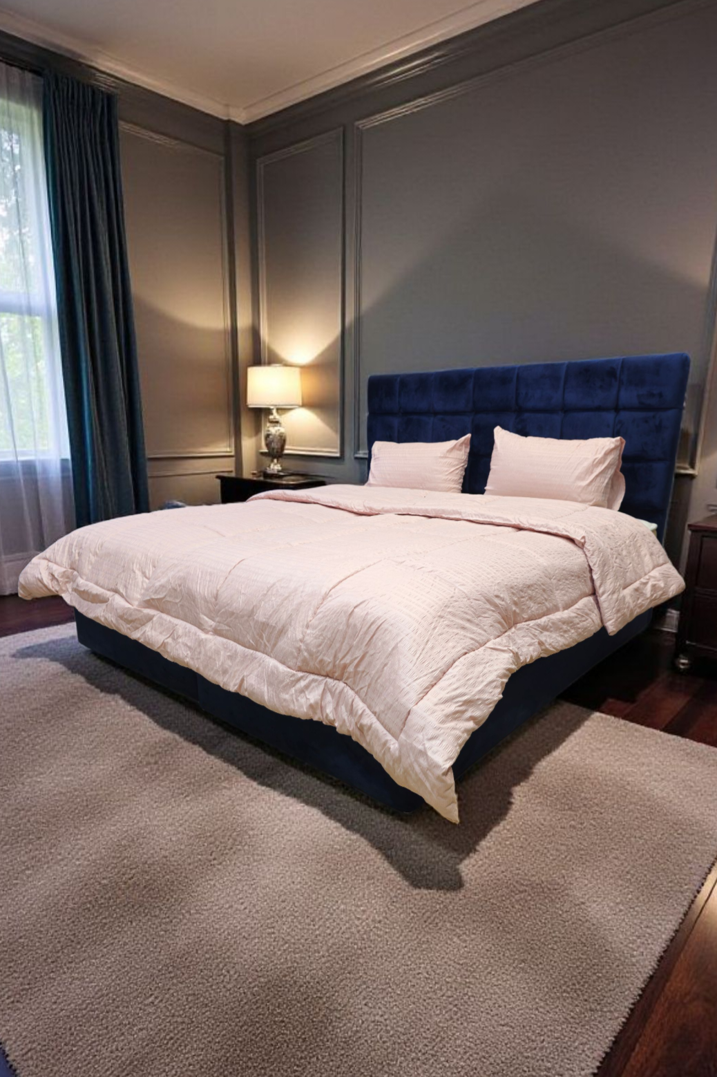 لحاف SEERSUCKER من بلو بيري | راحة فندقية فاخرة ولمسة أناقة في كل نوم