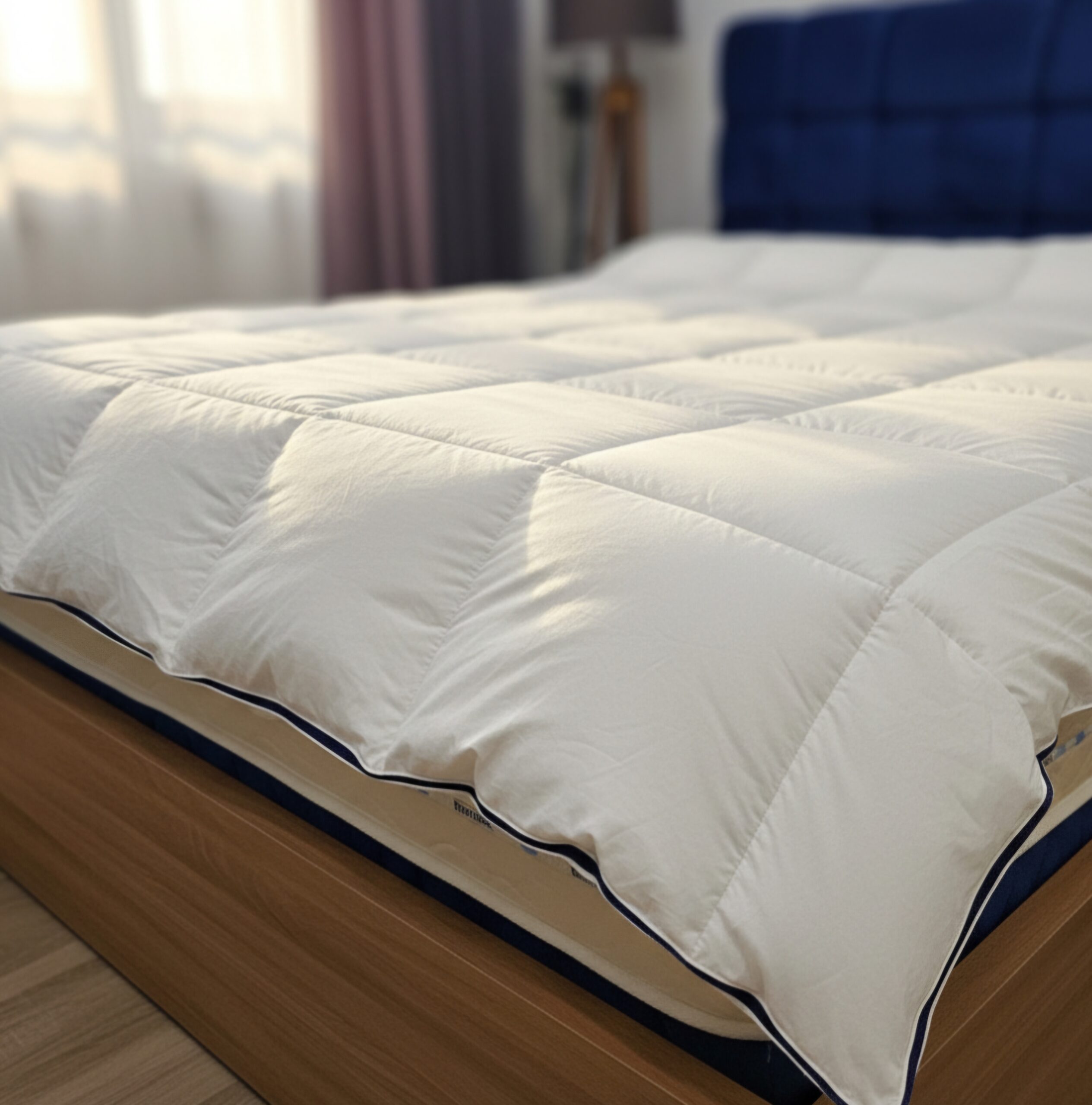 لحاف الفندقي المايكرو فايبر بديل ريش النعام فور سيزون بلو بيري كمفورت