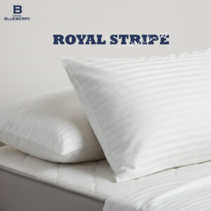 غطاء خدادية Royal Stripe اوف وايت
