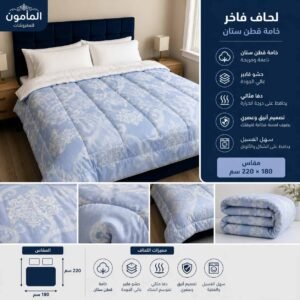 لحاف قطن ستان المأمون180*220